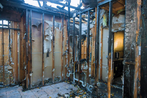 Professional Fire Damage Removal technician working in Millersburg, OH